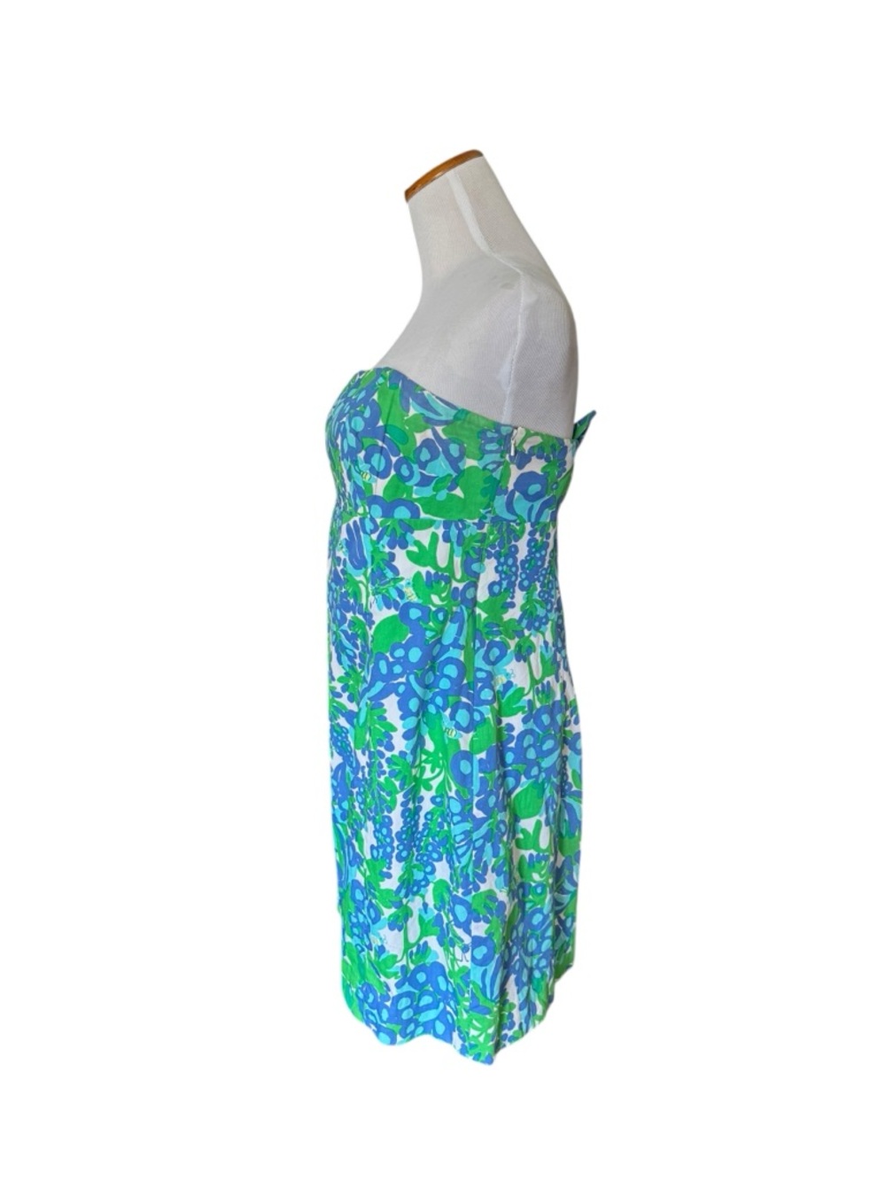 Lilly Pulitzer Franco Bee In Your Bonnet Strapless Dress - Picture 2 of 9